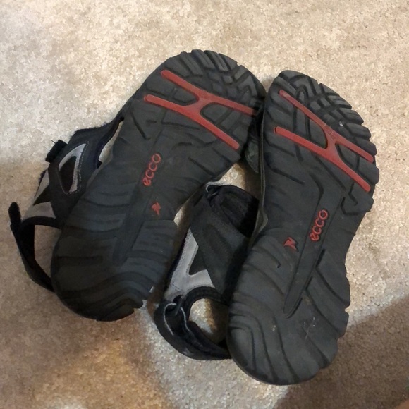 ECCO Men's Offroad Lite 3-Strap Sandal in Black - Picture 7 of 14